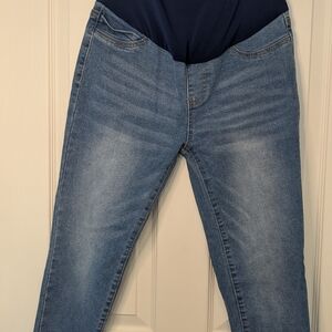 Shein M Maternity Blue Denim Jeans